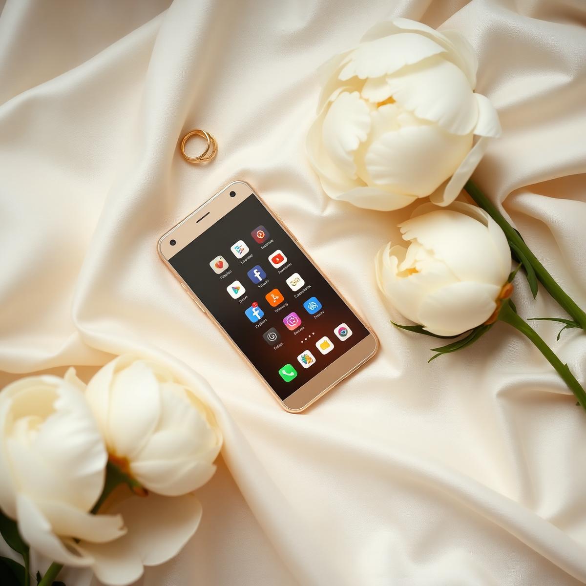 Luxury social media flat lay